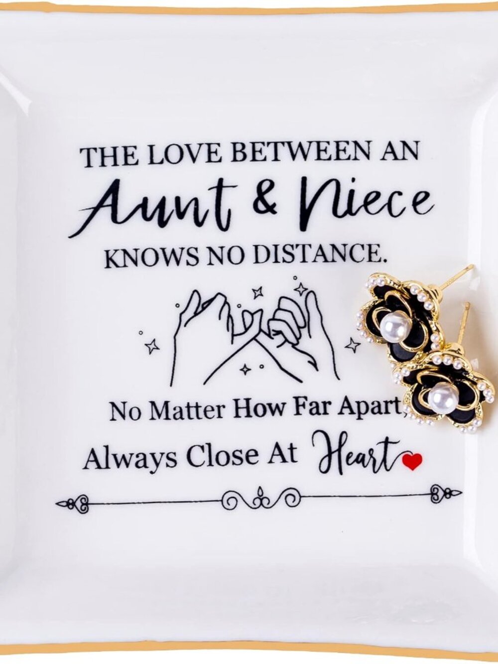 Aunt Gifts from Niece Jewelry Dish Tray Niece Gifts from Auntie